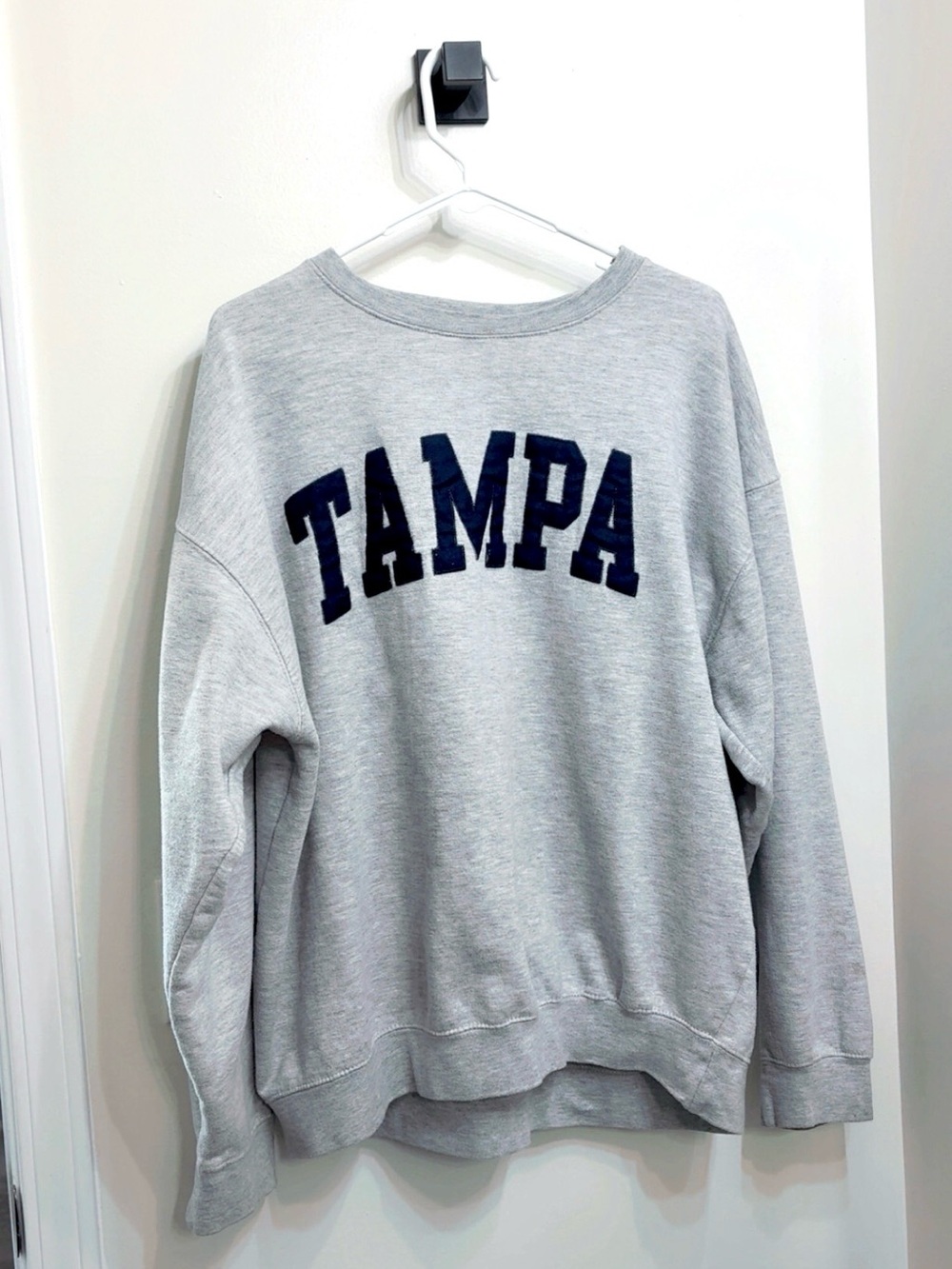 Tampa Cozy Grey Crewneck Sweatshirt - Pullover XL